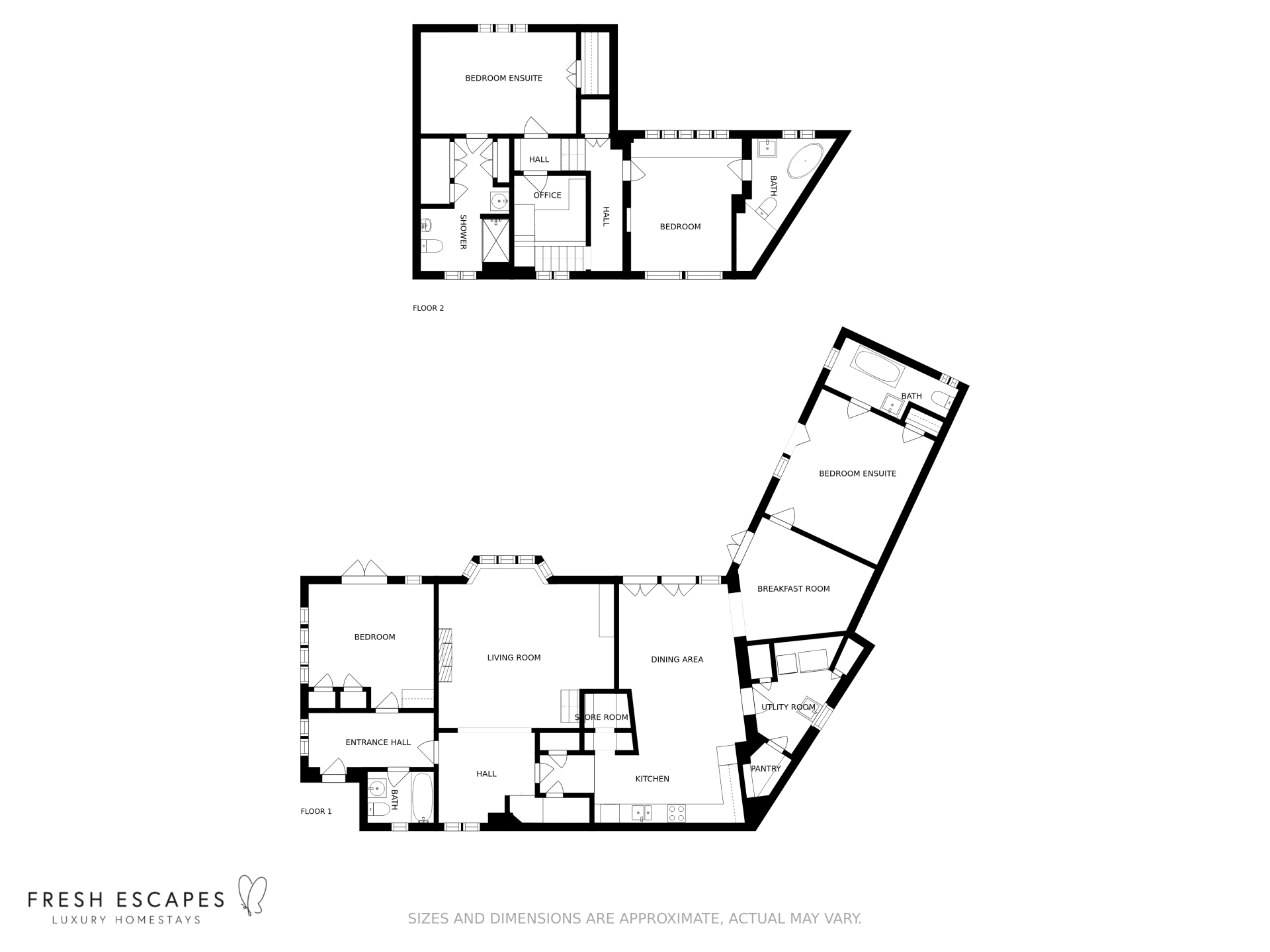 Higher Mapstone Floor Plan in Lustleigh
